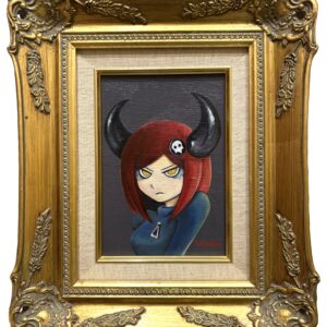 油絵 のおすすめ作品・人気作家 キャラクター女の子油絵 魔界女子 インテリア絵画 アート