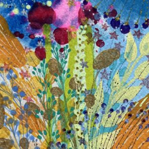 アクリル画 のおすすめ作品・人気作家 星 花 カラフル キラキラ ダイヤモンド 宝石 春 涙 祭 【 Aprilis 】 インテリア絵画 アート