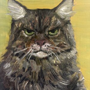 油絵 のおすすめ作品・人気作家 猫油絵 怨猫 インテリア絵画 アート