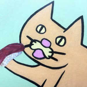 油絵 のおすすめ作品・人気作家 猫寿司油絵 おすし インテリア絵画 アート