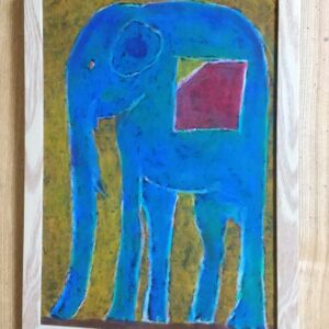 パステル画 のおすすめ作品・人気作家 象絵画animalinteriorgiraffecolorful癒し和み エレファントブルーマリッジ インテリア絵画 アート