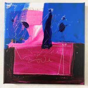 アクリル画 のおすすめ作品・人気作家 ピンク 抽象画 アクリル画 ブルー 今日の絵 心象 心象風景 日々の心象シリーズ 風景画 night インテリア絵画 アート