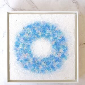 アクリル画 のおすすめ作品・人気作家 抽象画 白 インテリア サロン モダン モデルルーム リビング 癒し水色 青 Eternity- 永遠 no.7 インテリア絵画 アート