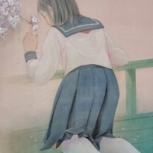 日本画 のおすすめ作品・人気作家 人物画 女の子 春 桜 美人画 ほどけゆく春 インテリア絵画 アート