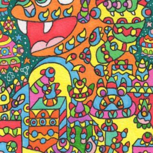 絵画 のおすすめ作品・人気作家 アート インテリア カラフル ドラゴン モンスター 大都会 神 神様 竜 絵 絵画 色とりどり 都会 都市 龍 都市で遊ぶ竜 インテリア絵画 アート