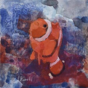 水彩画 のおすすめ作品・人気作家 熱帯魚　絵画 カクレクマノミ インテリア絵画 アート