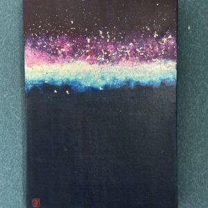 日本画 のおすすめ作品・人気作家 日本画 銀箔 銀色 青 Horizon インテリア絵画 アート