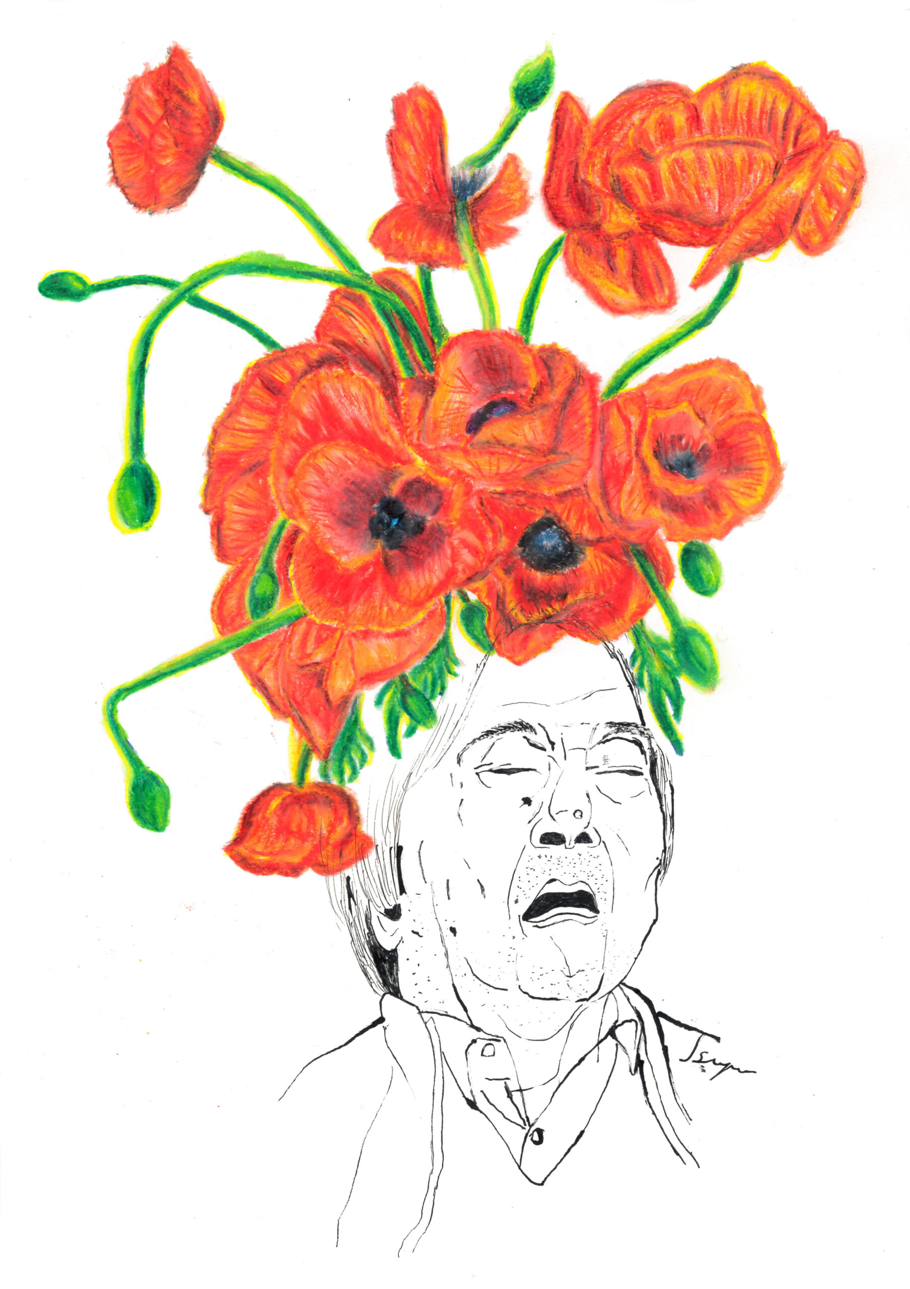 絵画 のおすすめ作品・人気作家 人物 花 flowers portrait 戦い終わって・・・ / After the Battle インテリア絵画 アート