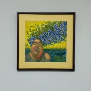 油絵 のおすすめ作品・人気作家 人物 花 flowers portrait 法悦のおっさん / The Older Man in Ecstasy インテリア絵画 アート