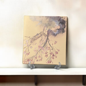 水墨画 のおすすめ作品・人気作家 ピンク 白 和 春 桜 色紙　桜　(本体のみ) インテリア絵画 アート