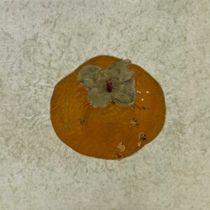 日本画 のおすすめ作品・人気作家 オレンジ 日本画 果物 柿 静物画 庭柿 インテリア絵画 アート