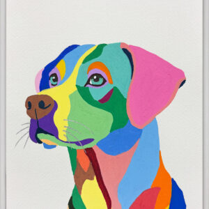 ペン画 ドローイングのおすすめ作品・人気作家 動物犬カラフルポップアート イングリッシュポインター インテリア絵画 アート