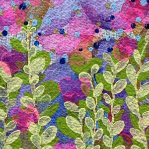 アクリル画 のおすすめ作品・人気作家 花 雨 あたたかい やわらか 夢 庭 春 空 【 おもうひらり ( omou hirari ) 】 インテリア絵画 アート