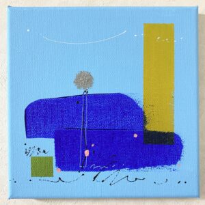 アクリル画 のおすすめ作品・人気作家 抽象画 アクリル画 ブルー 今日の絵 心象 心象風景 日々の心象シリーズ 風景画 might インテリア絵画 アート