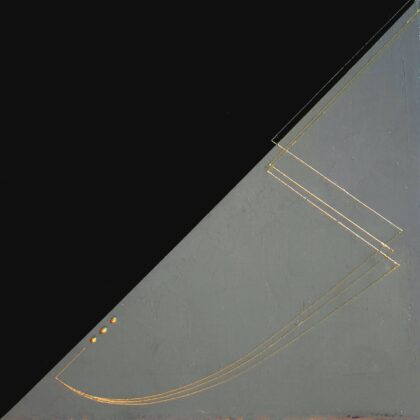 油絵 のおすすめ作品・人気作家 抽象 凹凸 光沢 金 正方形 線 今日の旋律 インテリア絵画 アート