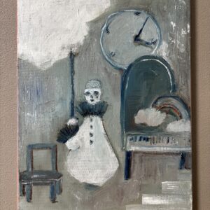 油絵 のおすすめ作品・人気作家 抽象 白 平和 虹 雲 虹を架けるための楽譜 インテリア絵画 アート