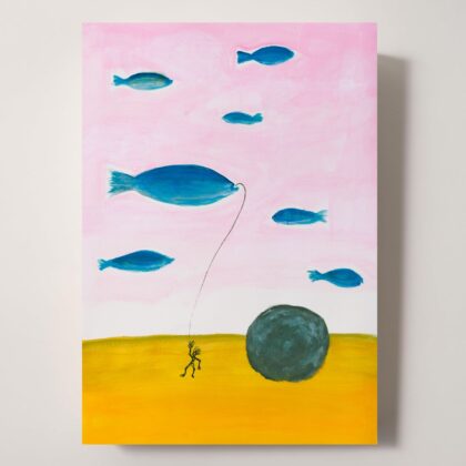 アクリル画 のおすすめ作品・人気作家 アクリル 抽象画 水彩画 カラフル モダンアート 現代アート Fish,Rock and…… インテリア絵画 アート