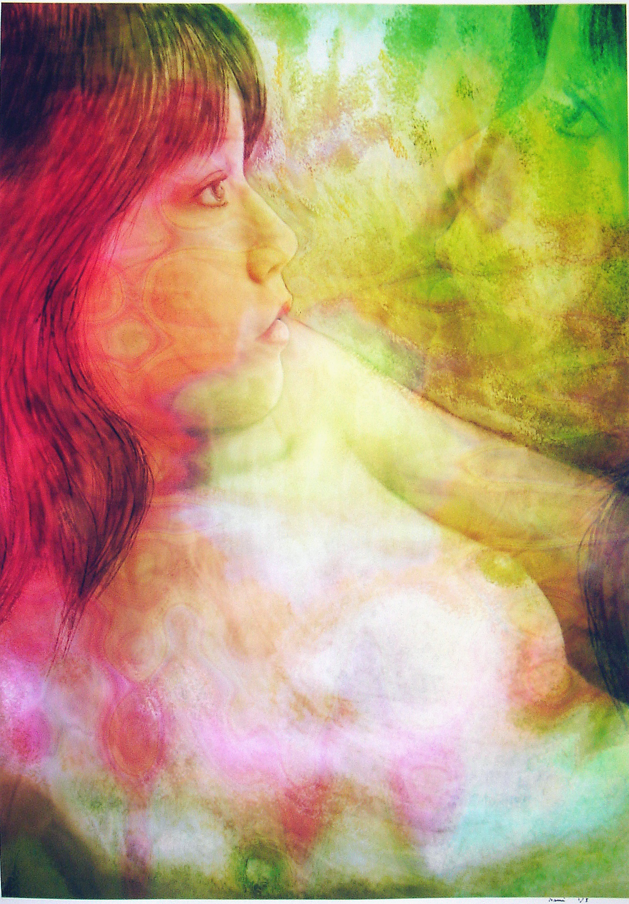 版画 のおすすめ作品・人気作家 人物 女性 雫の中1/5(植249) インテリア絵画 アート