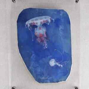 絵画 のおすすめ作品・人気作家 クラゲ　絵画　 スミレクラゲ インテリア絵画 アート