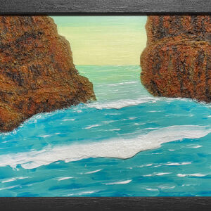 アクリル画 のおすすめ作品・人気作家 森 海 緑 自然 エメラルド ターコイズ 山 青 風景画 海門 インテリア絵画 アート