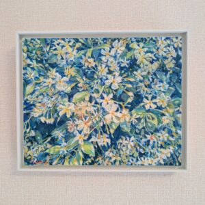 油絵 のおすすめ作品・人気作家 印象派　風景画　impressionism　花の絵 『テイカカズラ（Asiatic jasmine）』 インテリア絵画 アート