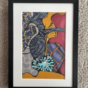 手描きイラスト のおすすめ作品・人気作家 抽象画 ドローイング affirm (inhale) インテリア絵画 アート