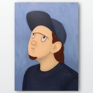 アクリル画 のおすすめ作品・人気作家 人物 黒 アクリル画 インテリア キャラクター ファインアート ポップアート 現代アート Untitled インテリア絵画 アート