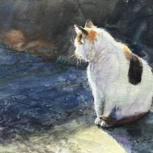 手描きイラスト のおすすめ作品・人気作家 猫 かわいい 三毛猫 あの日の猫 インテリア絵画 アート