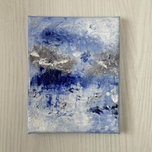 油絵 のおすすめ作品・人気作家 抽象画 油彩 油絵 白 インパスト 絵画 青 春の手前で インテリア絵画 アート