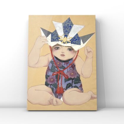 日本画 のおすすめ作品・人気作家 兜 人物画 子ども 端午の節句 縁起 端午の祈り インテリア絵画 アート
