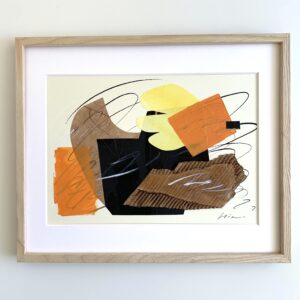 絵画 のおすすめ作品・人気作家 抽象　水彩　コラージュ　額入り　 飛行 インテリア絵画 アート