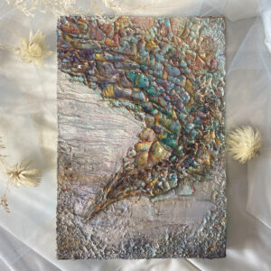 アクリル画 のおすすめ作品・人気作家 ミクストメディア 緑 赤 アクリル絵画 ゴールド 青 天つ風 – amatsukaze – インテリア絵画 アート