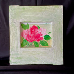 水彩画 のおすすめ作品・人気作家 ピンク 水彩画 花 バラ ピンクのミニバラ インテリア絵画 アート