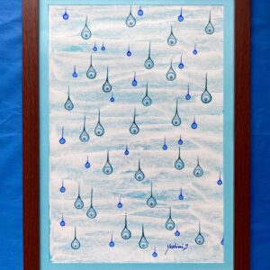 絵画 のおすすめ作品・人気作家 ホワイト 水滴の音 雨音 雪解け The sound of rain ホワイト雪解け インテリア絵画 アート