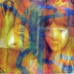 版画 のおすすめ作品・人気作家 人物 女性 顔 オレンジ色のファンタジー1/5(植242) インテリア絵画 アート