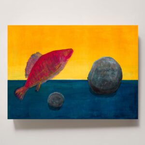 アクリル画 のおすすめ作品・人気作家 アクリル 抽象画 水彩画 モダンアート 現代アート Fish and Rocks インテリア絵画 アート