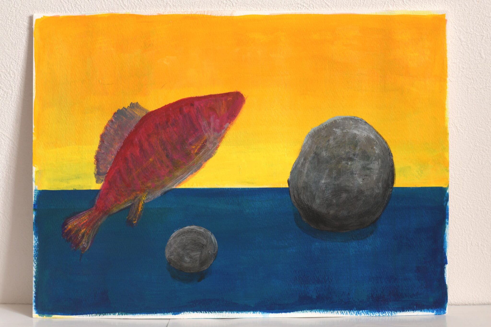 Fish And Rocks Fish and Rocks | morio/むぉるぃお |インテリア絵画 アートの専門通販 thisisgallery(ディスイズギャラリー)