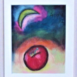 パステル画 のおすすめ作品・人気作家 りんご　パステル　カラフル Apple12 インテリア絵画 アート