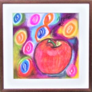 パステル画 のおすすめ作品・人気作家 りんご　パステル　カラフル Apple42 インテリア絵画 アート