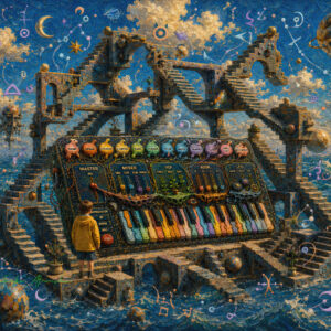 版画 のおすすめ作品・人気作家 宇宙 幻想 現代アート 音 シンセイズム-20260522-c インテリア絵画 アート