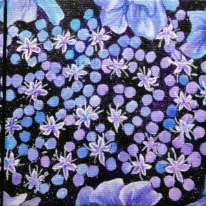 アクリル画 のおすすめ作品・人気作家 花 雨 つぼみ アジサイ 梅雨 紫 青 アジサイ インテリア絵画 アート