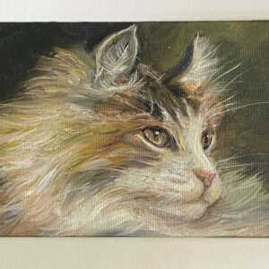 油絵 のおすすめ作品・人気作家 猫油絵ペットcat cat インテリア絵画 アート