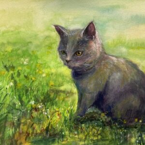 手描きイラスト のおすすめ作品・人気作家 猫 かわいい 子猫 あの日の猫 インテリア絵画 アート