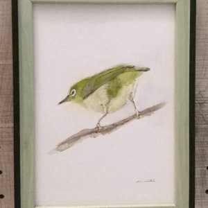 水彩画 のおすすめ作品・人気作家 水彩画 緑 鳥 緑 色鉛筆画 鳥 signal インテリア絵画 アート