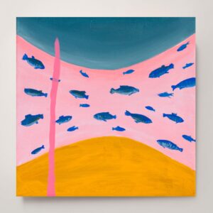 アクリル画 のおすすめ作品・人気作家 アクリル ピンク 抽象画 水彩画 黄色 カラフル グレー モダンアート 現代アート 青 窮屈な世界　The Cramped Worldー　＃01 インテリア絵画 アート