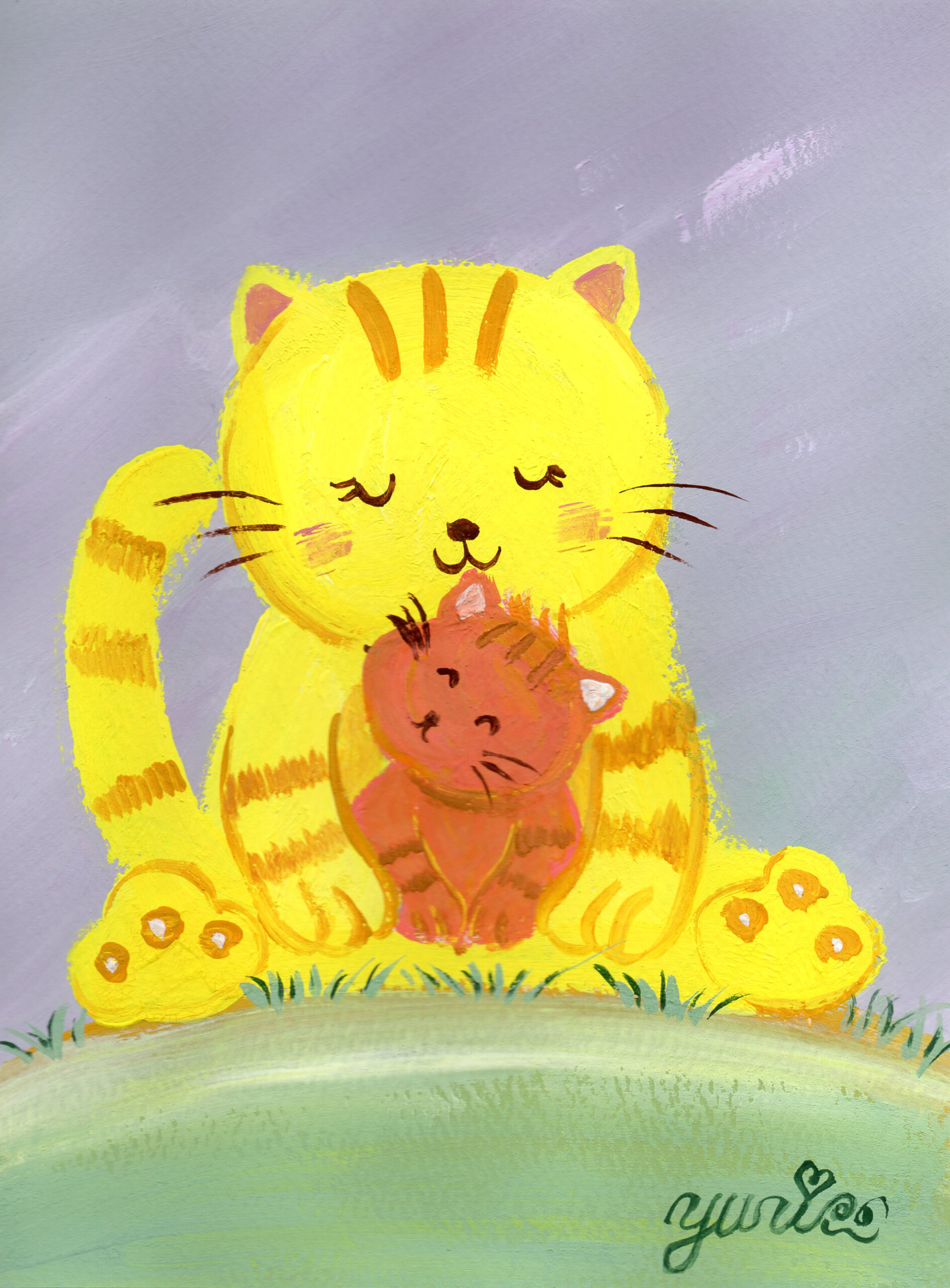 ポストカード の人気おすすめ通販 猫親子ぬくもり ぬくもり（ポストカード） インテリア絵画 アート