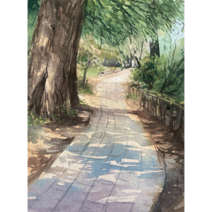 水彩画 のおすすめ作品・人気作家 水彩画 春 水彩 風景 春 インテリア絵画 アート