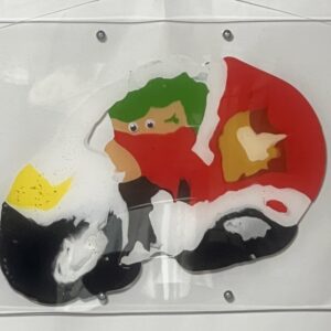 絵画 のおすすめ作品・人気作家 アクリル かわいい けったい デカルコマニー バイク ムニュティング画 乗り物 現代アート デリバリー インテリア絵画 アート
