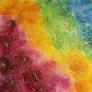 絵画 のおすすめ作品・人気作家 心のなかに咲く花 Flowers of the mind – The Flowers in Bloom Series (Rainbow) インテリア絵画 アート