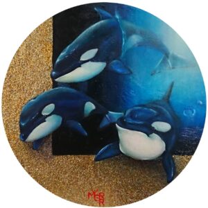 絵画 のおすすめ作品・人気作家  SILENT AQUARIUM －ORCA－ インテリア絵画 アート